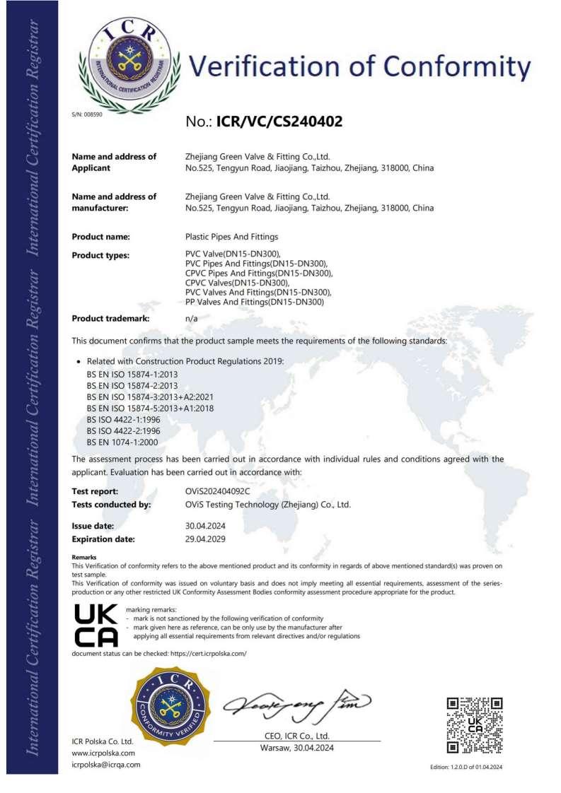 UKCA Certificate